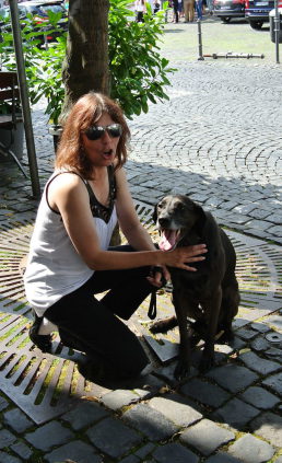 Manuela mit Armins Lucky