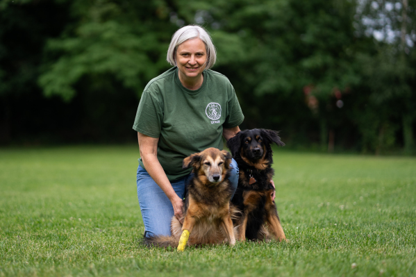 Ursula mit Mogli und Emmi